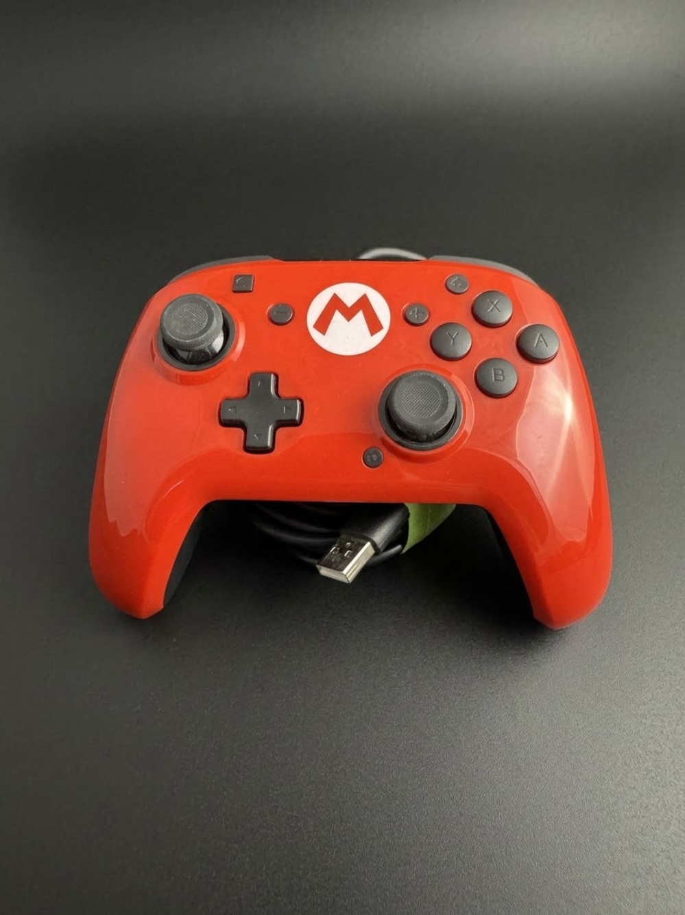 Red Wired Mario-Style USB Game Controller Nintendo switch